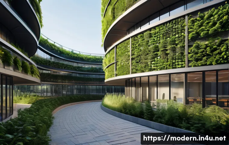 현대건축물 태양광 패널 적용 관련 이미지 1